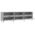 Tv-Benk Betonggrå 150X30X44,5 Cm Konstruert Tre