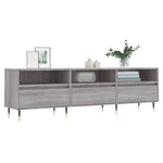 Tv-Benk Grå Sonoma 150X30X44,5 Cm Konstruert Tre