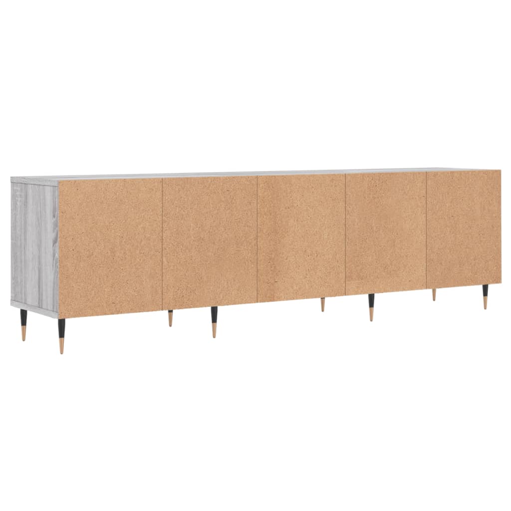 Tv-Benk Grå Sonoma 150X30X44,5 Cm Konstruert Tre