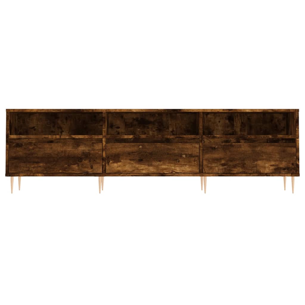 Tv-Benk Røkt Eik 150X30X44,5 Cm Konstruert Tre
