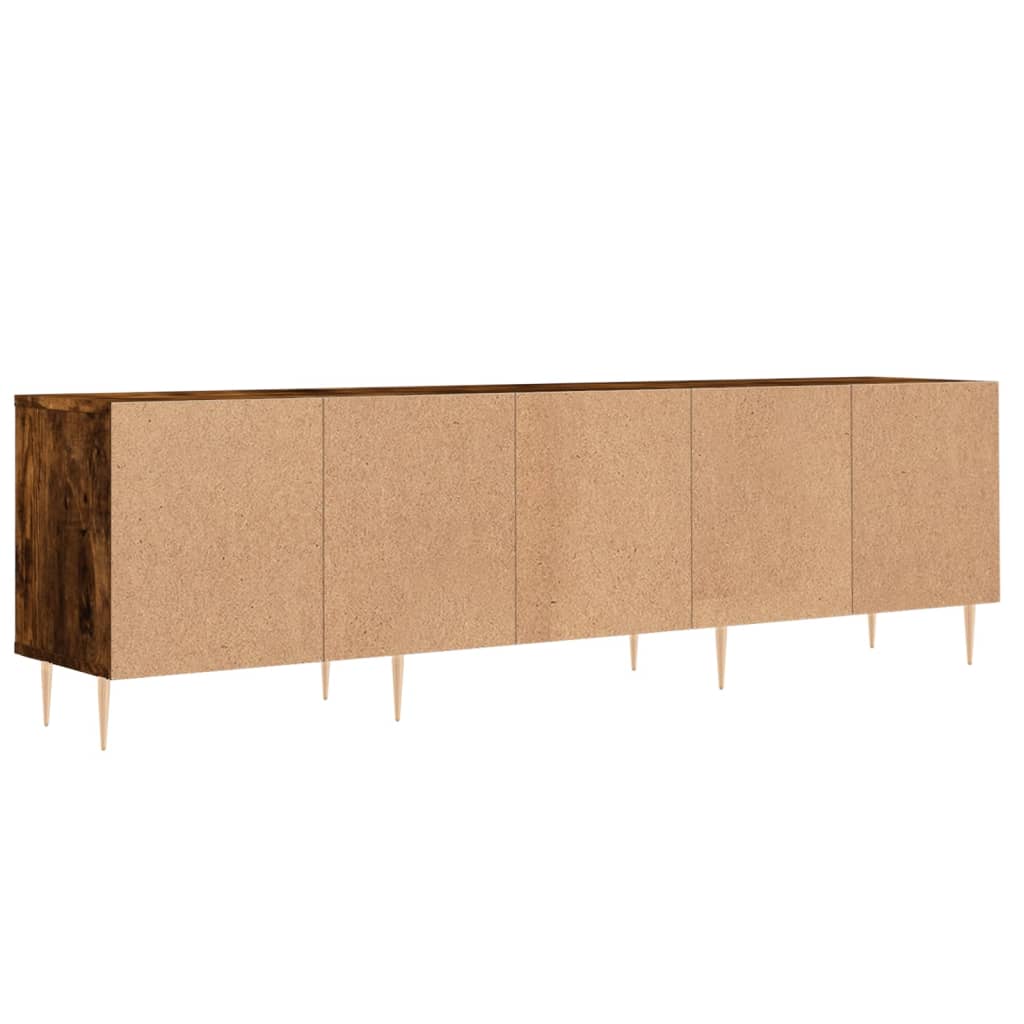 Tv-Benk Røkt Eik 150X30X44,5 Cm Konstruert Tre