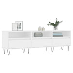 Tv-Benk Hvit 150X30X44,5 Cm Konstruert Tre