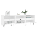 Tv-Benk Hvit 150X30X44,5 Cm Konstruert Tre