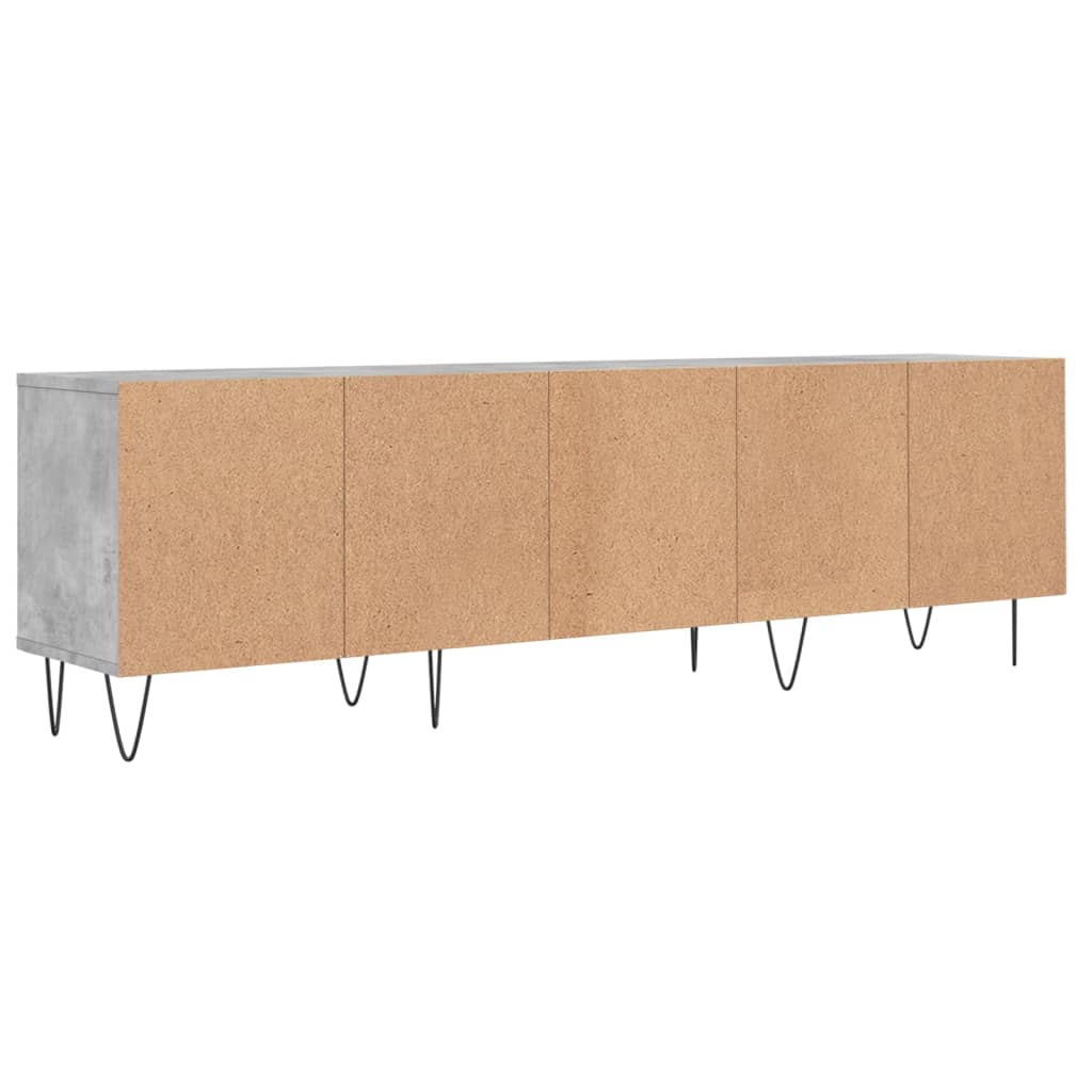 Tv-Benk Betonggrå 150X30X44,5 Cm Konstruert Tre