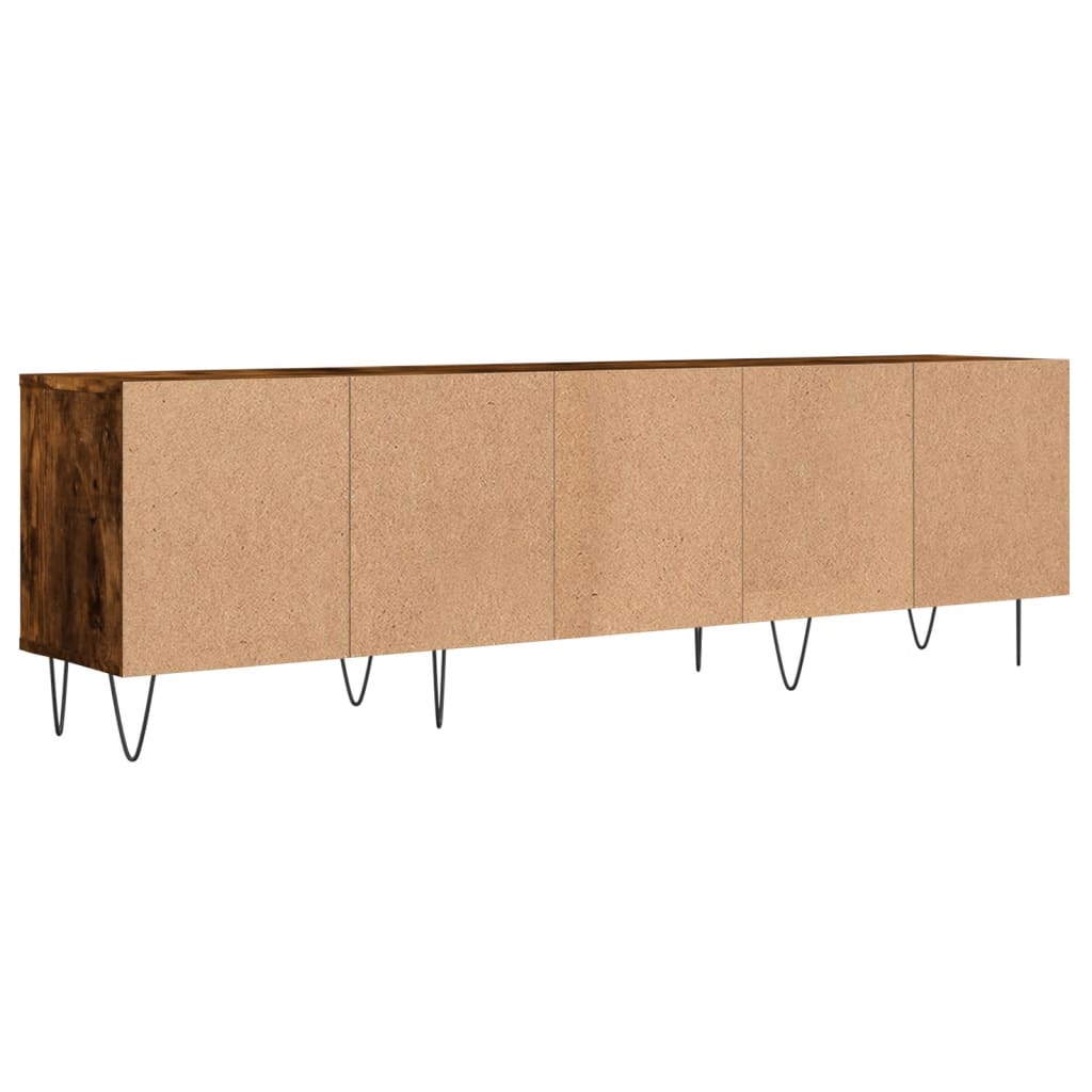 Tv-Benk Røkt Eik 150X30X44,5 Cm Konstruert Tre