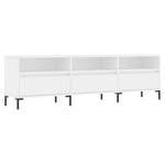 Tv-Benk Hvit 150X30X44,5 Cm Konstruert Tre