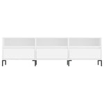 Tv-Benk Hvit 150X30X44,5 Cm Konstruert Tre