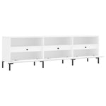Tv-Benk Hvit 150X30X44,5 Cm Konstruert Tre