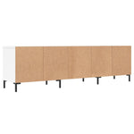 Tv-Benk Hvit 150X30X44,5 Cm Konstruert Tre