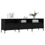 Tv-Benk Svart 150X30X44,5 Cm Konstruert Tre