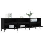 Tv-Benk Svart 150X30X44,5 Cm Konstruert Tre