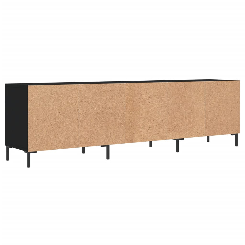 Tv-Benk Svart 150X30X44,5 Cm Konstruert Tre