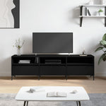 Tv-Benk Svart 150X30X44,5 Cm Konstruert Tre