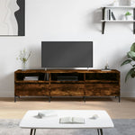 Tv-Benk Røkt Eik 150X30X44,5 Cm Konstruert Tre