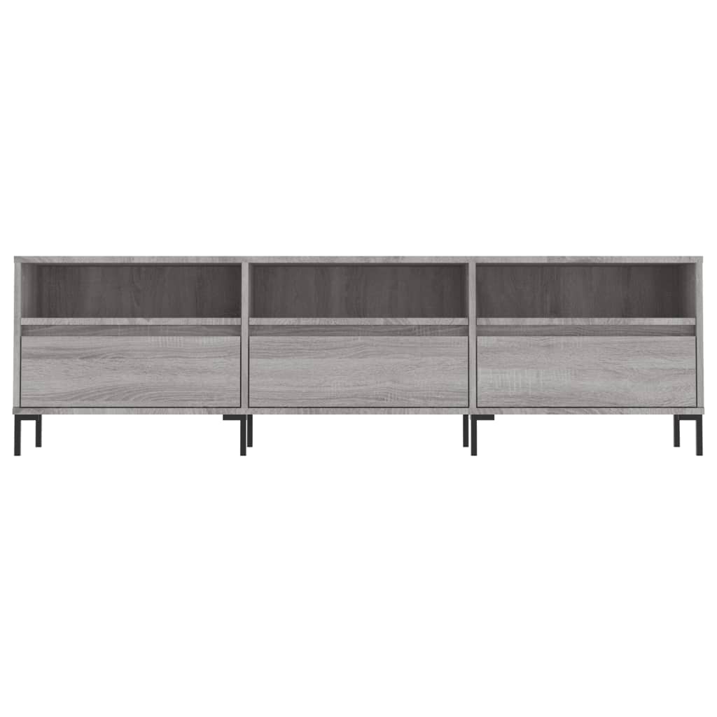 Tv-Benk Grå Sonoma 150X30X44,5 Cm Konstruert Tre