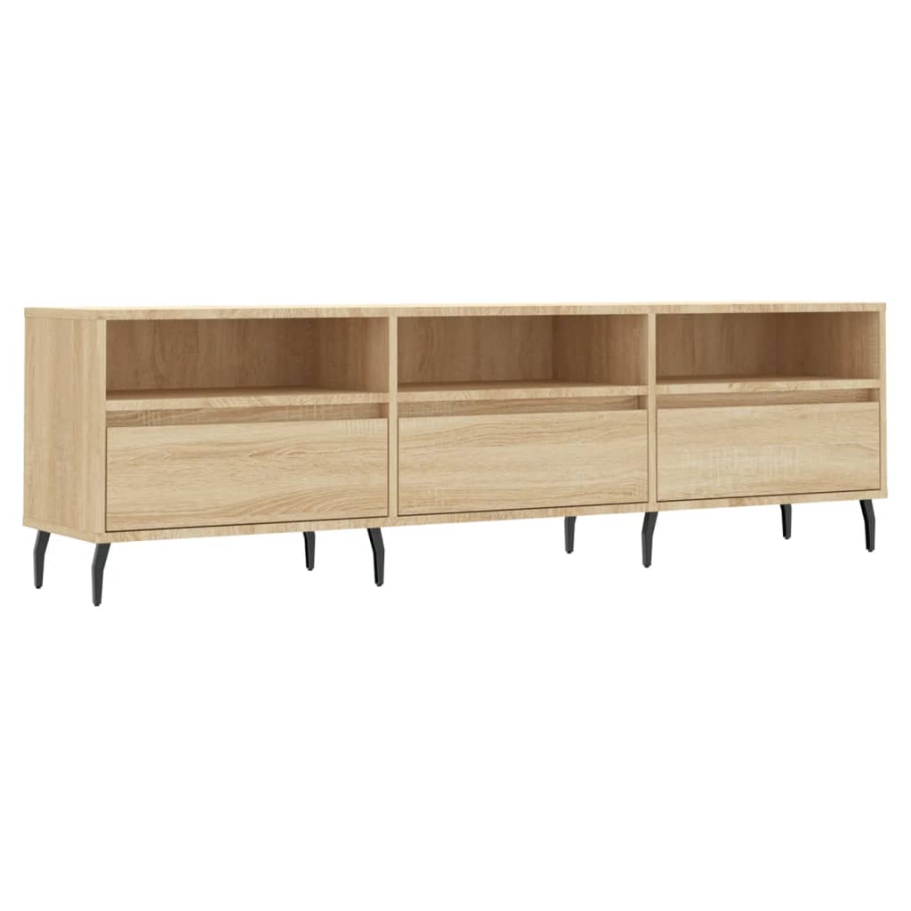 Tv-Benk Sonoma Eik 150X30X44,5 Cm Konstruert Tre