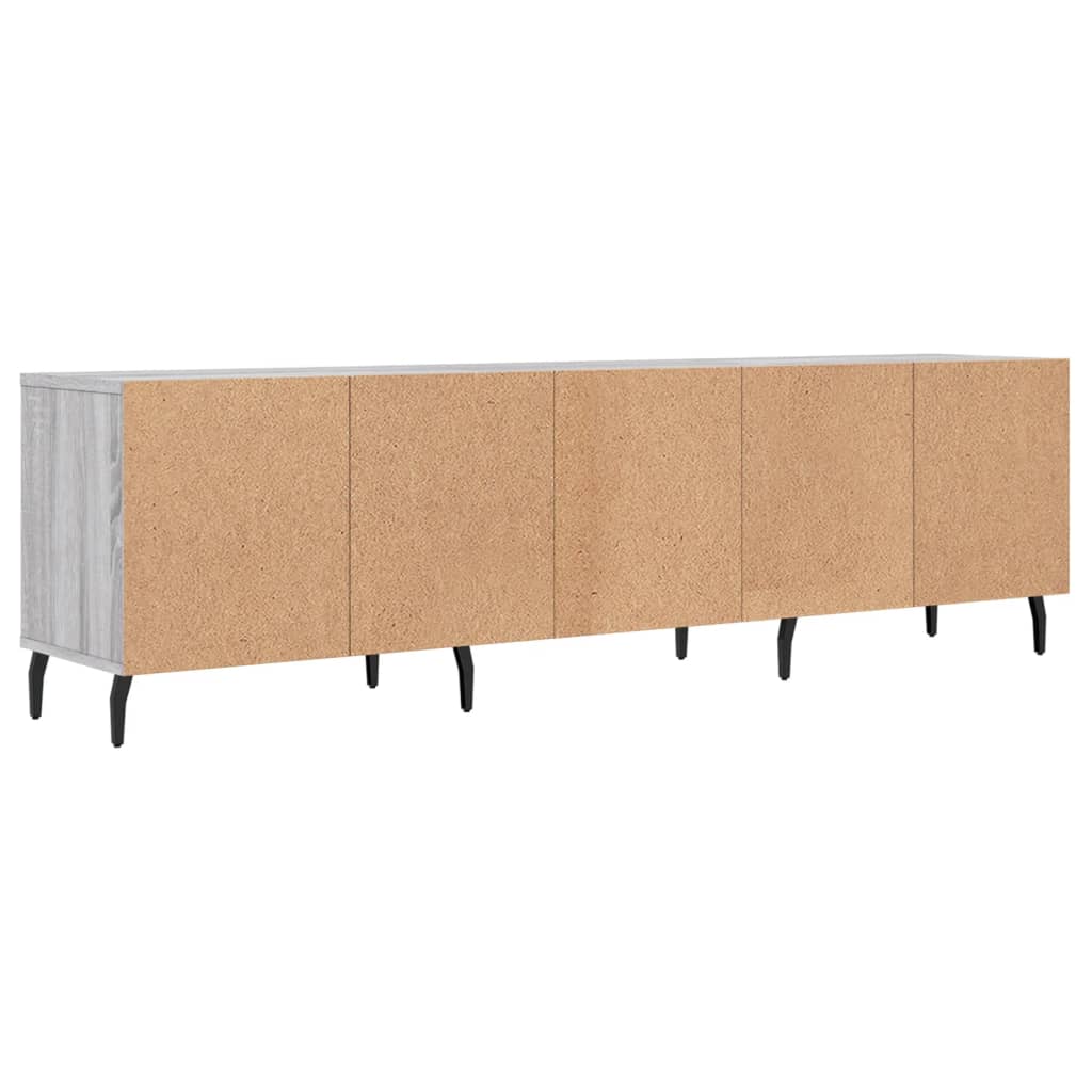 Tv-Benk Grå Sonoma 150X30X44,5 Cm Konstruert Tre