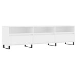 Tv-Benk Hvit 150X30X44,5 Cm Konstruert Tre