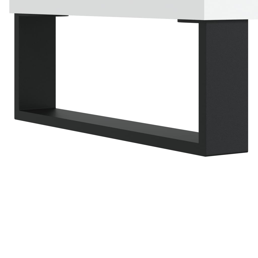 Tv-Benk Hvit 150X30X44,5 Cm Konstruert Tre