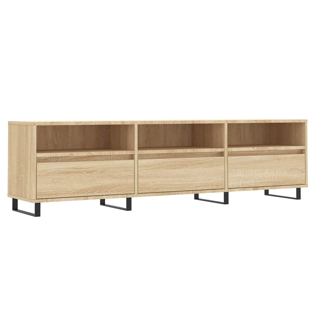 Tv-Benk Sonoma Eik 150X30X44,5 Cm Konstruert Tre