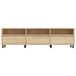 Tv-Benk Sonoma Eik 150X30X44,5 Cm Konstruert Tre