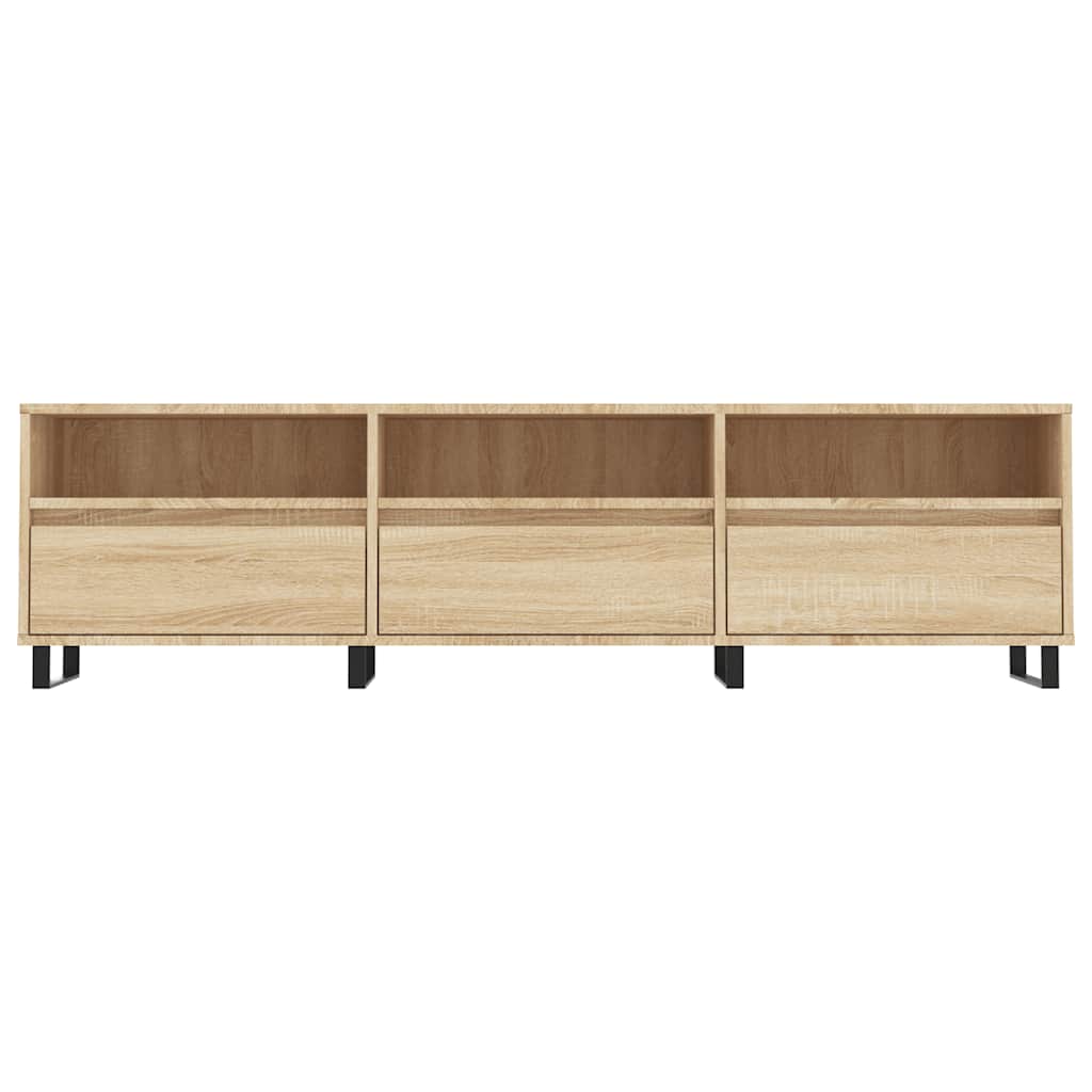 Tv-Benk Sonoma Eik 150X30X44,5 Cm Konstruert Tre