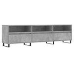 Tv-Benk Betonggrå 150X30X44,5 Cm Konstruert Tre