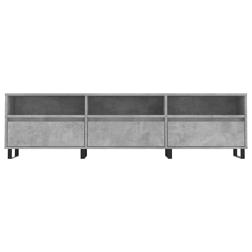 Tv-Benk Betonggrå 150X30X44,5 Cm Konstruert Tre