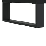 Baderomsskap Svart 30X30X190 Cm Konstruert Tre