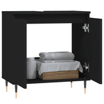 Servantskap Svart 58X33X60 Cm Konstruert Tre