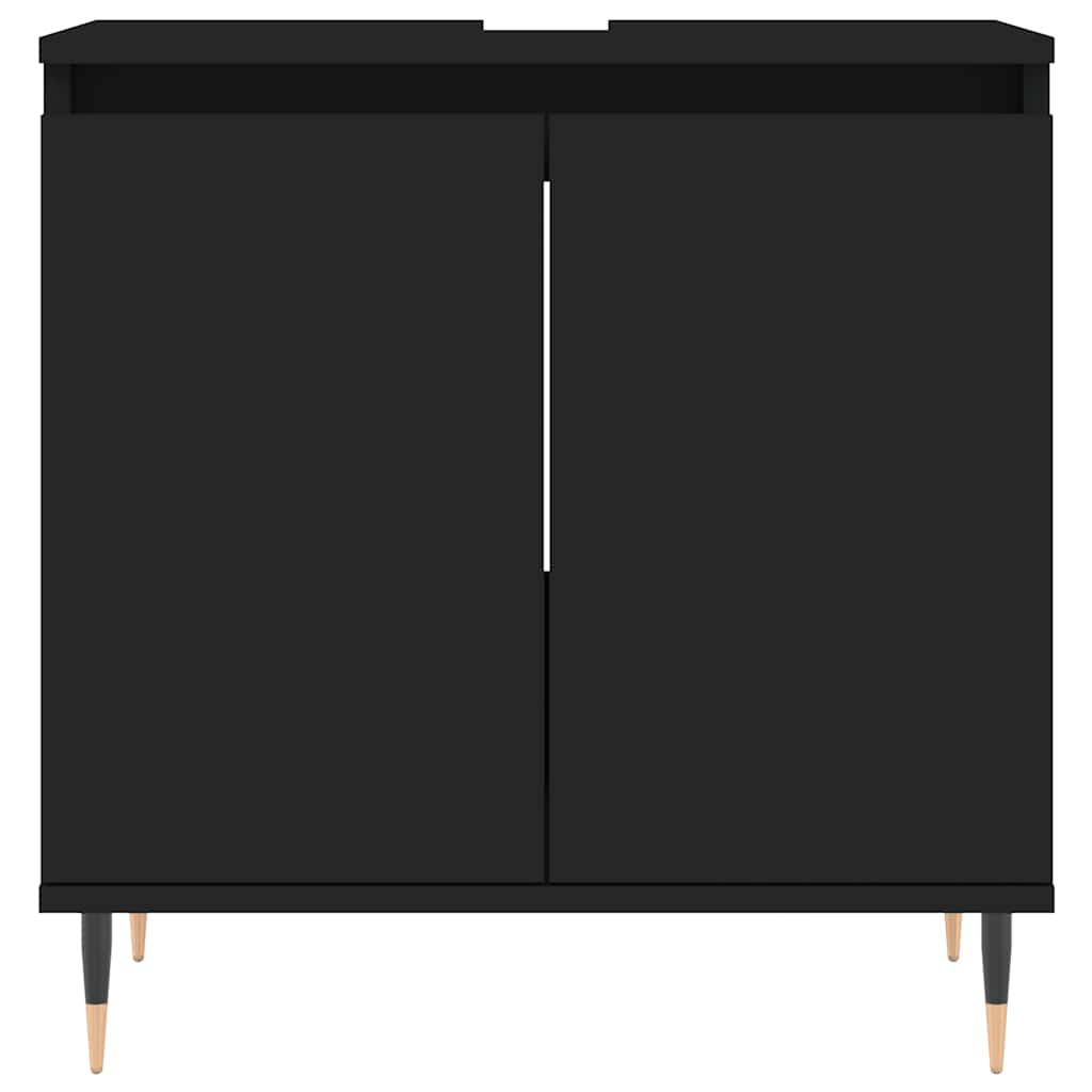 Servantskap Svart 58X33X60 Cm Konstruert Tre