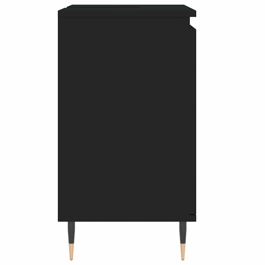 Servantskap Svart 58X33X60 Cm Konstruert Tre