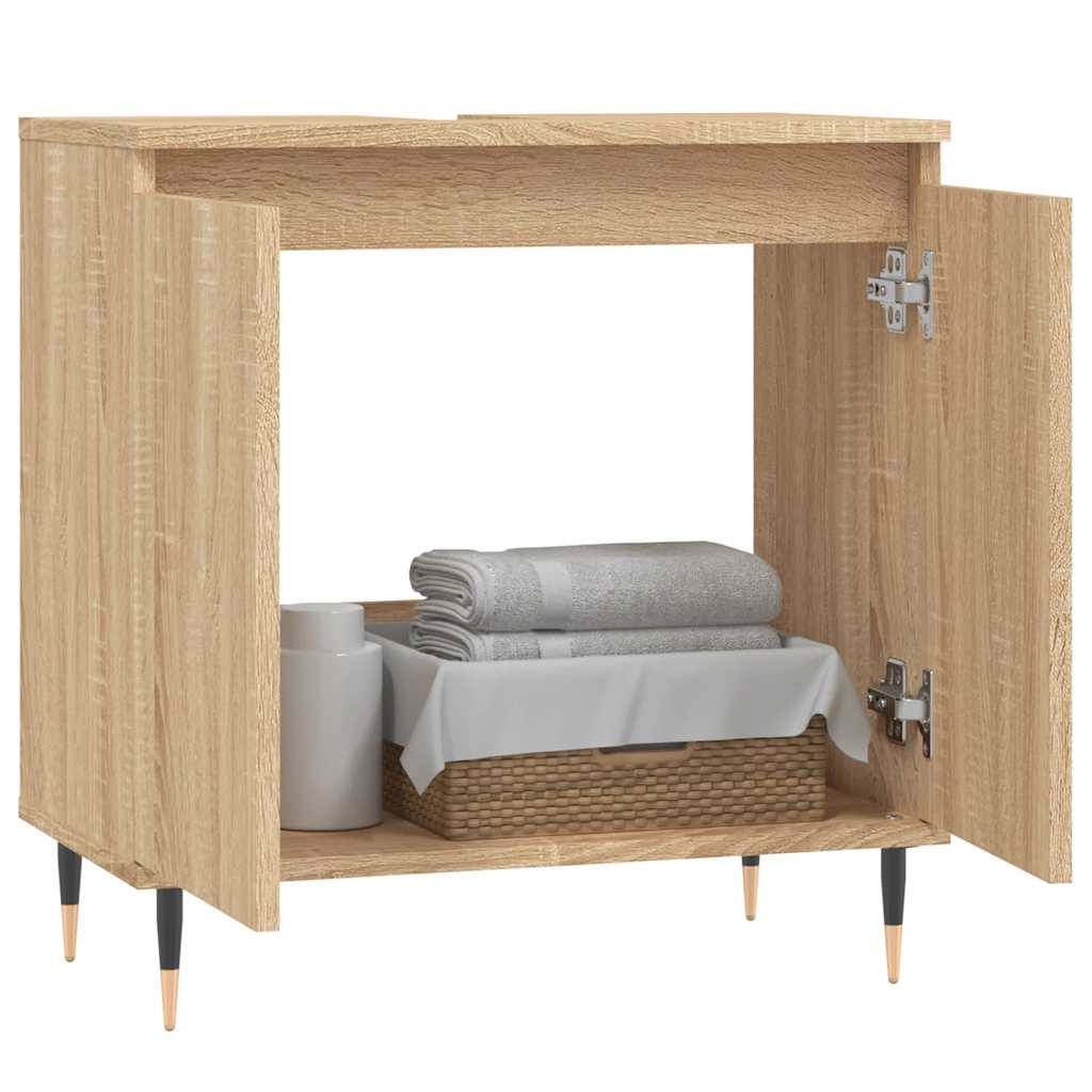 Servantskap Sonoma Eik 58X33X60 Cm Konstruert Tre