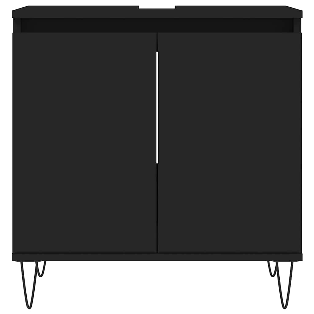 Servantskap Svart 58X33X60 Cm Konstruert Tre