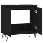 Servantskap Svart 58X33X60 Cm Konstruert Tre