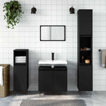 Servantskap Svart 58X33X60 Cm Konstruert Tre