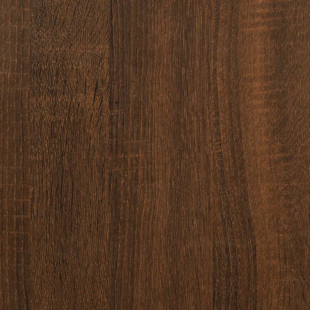 Baderomsskap Brun Eik 58X33X60 Cm Konstruert Tre