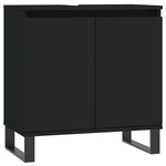 Servantskap Svart 58X33X60 Cm Konstruert Tre