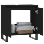 Servantskap Svart 58X33X60 Cm Konstruert Tre