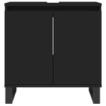 Servantskap Svart 58X33X60 Cm Konstruert Tre