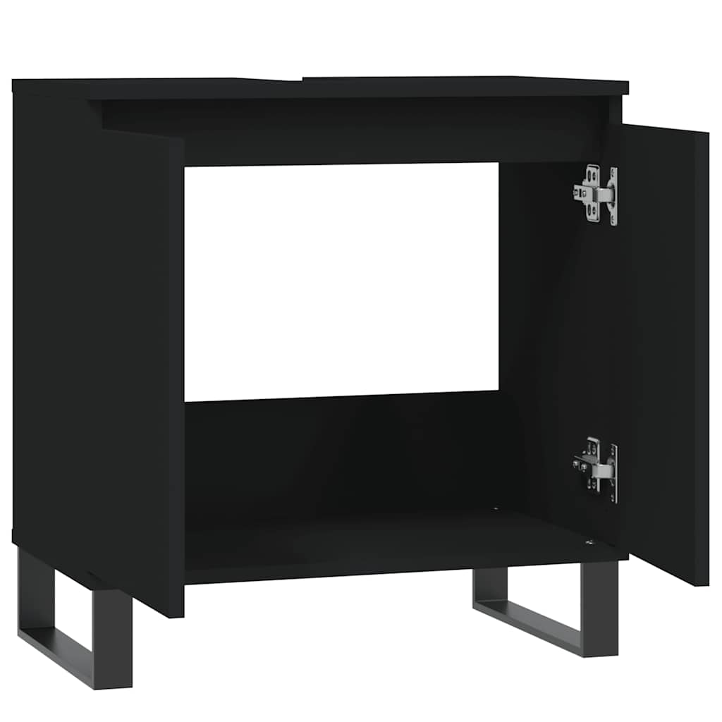 Servantskap Svart 58X33X60 Cm Konstruert Tre