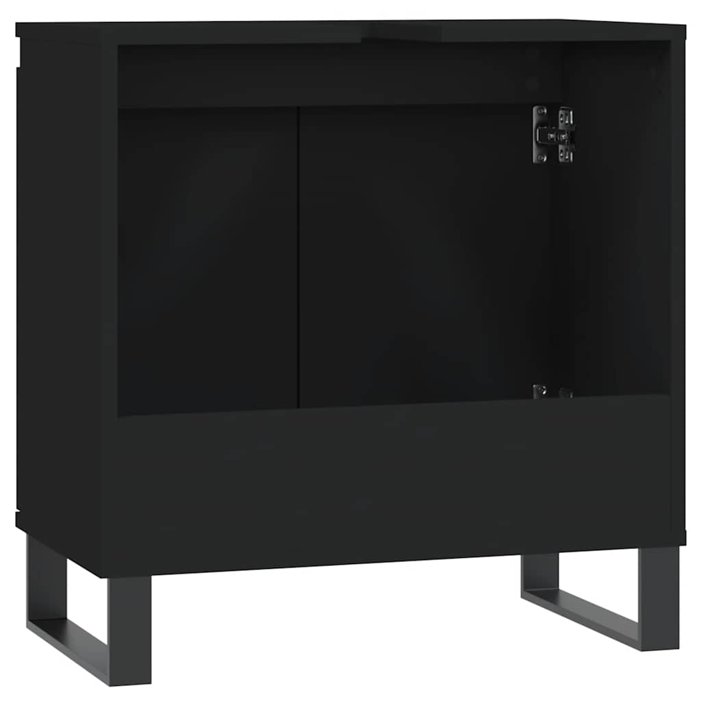 Servantskap Svart 58X33X60 Cm Konstruert Tre