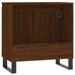 Baderomsskap Brun Eik 58X33X60 Cm Konstruert Tre