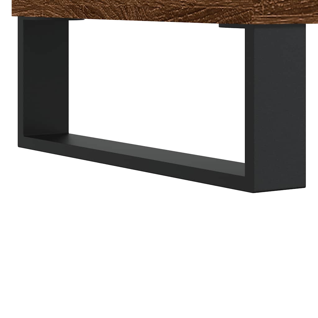 Baderomsskap Brun Eik 58X33X60 Cm Konstruert Tre