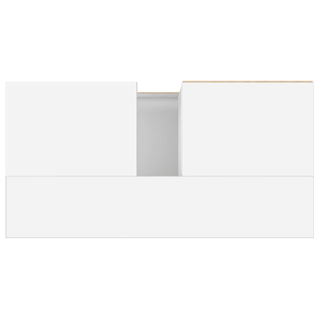 Baderomsskap Hvit 65X33X60 Cm Konstruert Tre