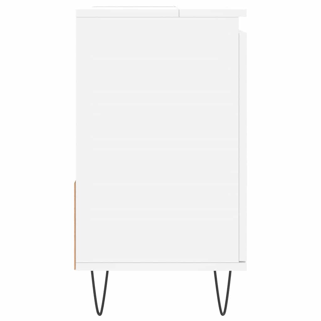 Baderomsskap Hvit 65X33X60 Cm Konstruert Tre