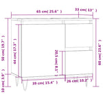Baderomsskap Svart 65X33X60 Cm Konstruert Tre