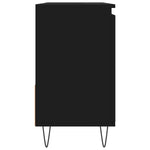 Baderomsskap Svart 65X33X60 Cm Konstruert Tre
