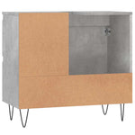 Baderomsskap Betonggrå 65X33X60 Cm Konstruert Tre