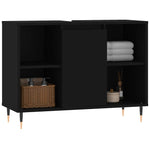 Baderomsskap Svart 80X33X60 Cm Konstruert Tre